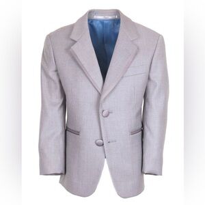 Light Grey Tuxedo Tux Jacket Heather Gray Cardi Infinity Boys Kids 3T